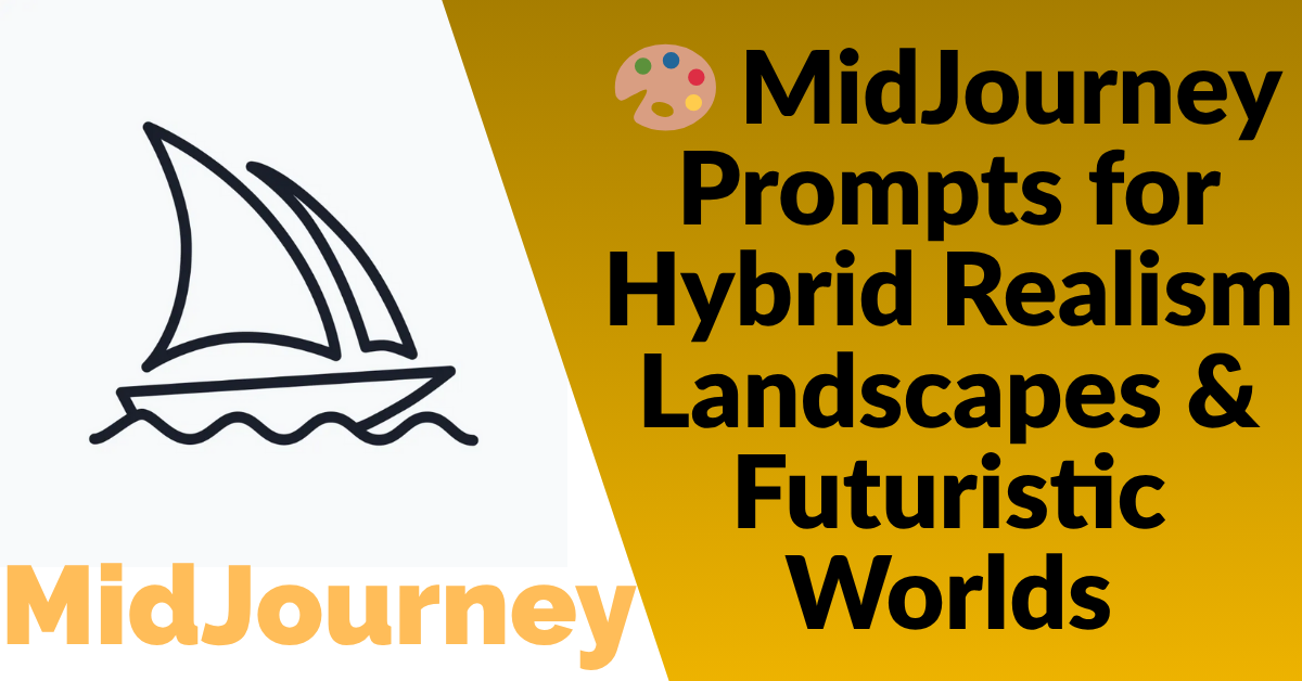 🎨 MidJourney Prompts for Hybrid Realism Landscapes & Futuristic Worlds