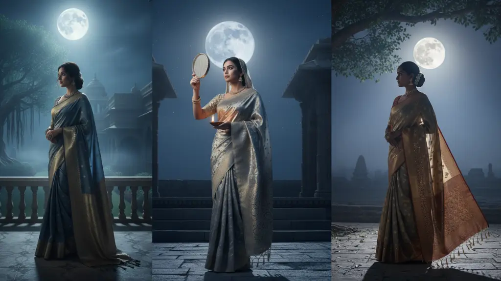 AI Image Prompts Silhouettes, Moon Rays, Festive Shadows & Textures