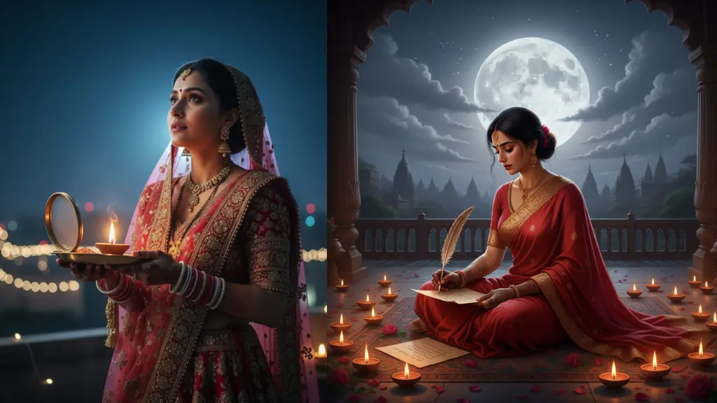 ChatGPT Prompts to Write Moonlit Poetry & Love Notes for Karwa Chauth