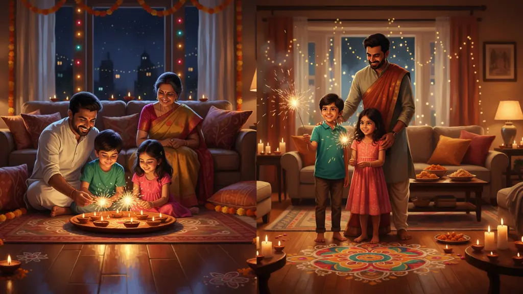 DALL·E Prompts for Diwali Greeting Cards & Mood Boards