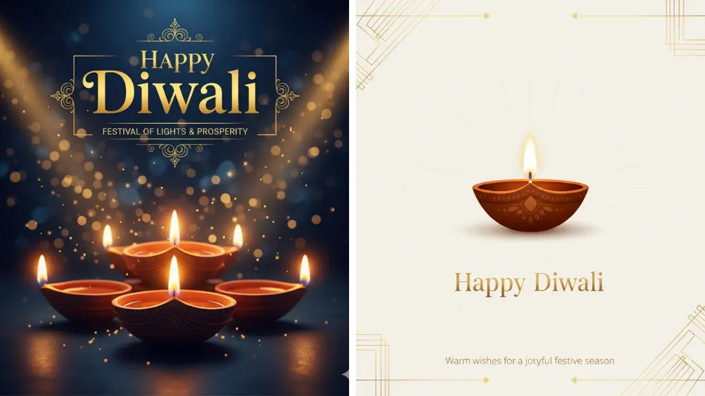 🎨 DALL·E Prompts for Diwali Poster Designs & Greeting Cards