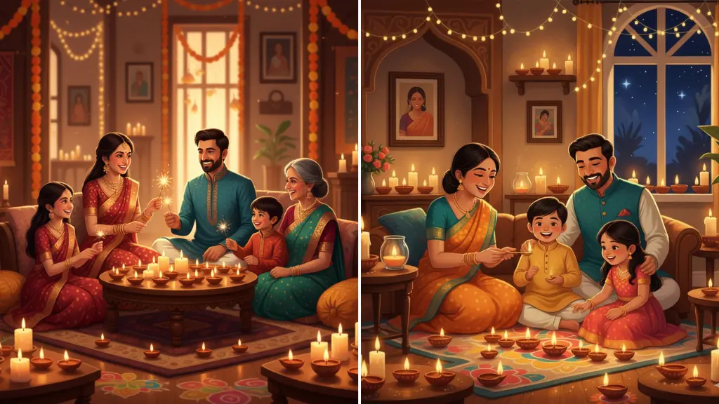 DALL·E Prompts for Diwali Posters & Social Media Graphics