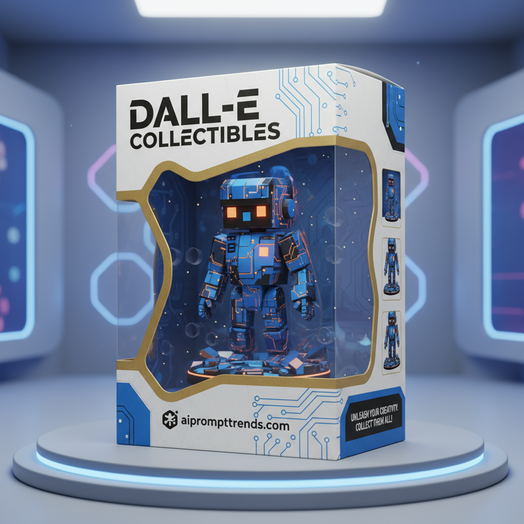 DALL·E Prompts for Figurine Packaging & Display Concepts