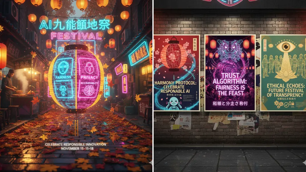 DALL·E Prompts for Poster Designs AI Ethics & Festival Messaging Collide