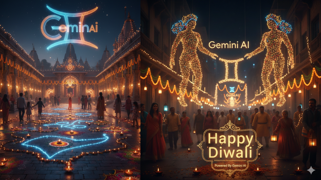 Diwali Glow Prompts Create Magical Festival Lights with Gemini AI