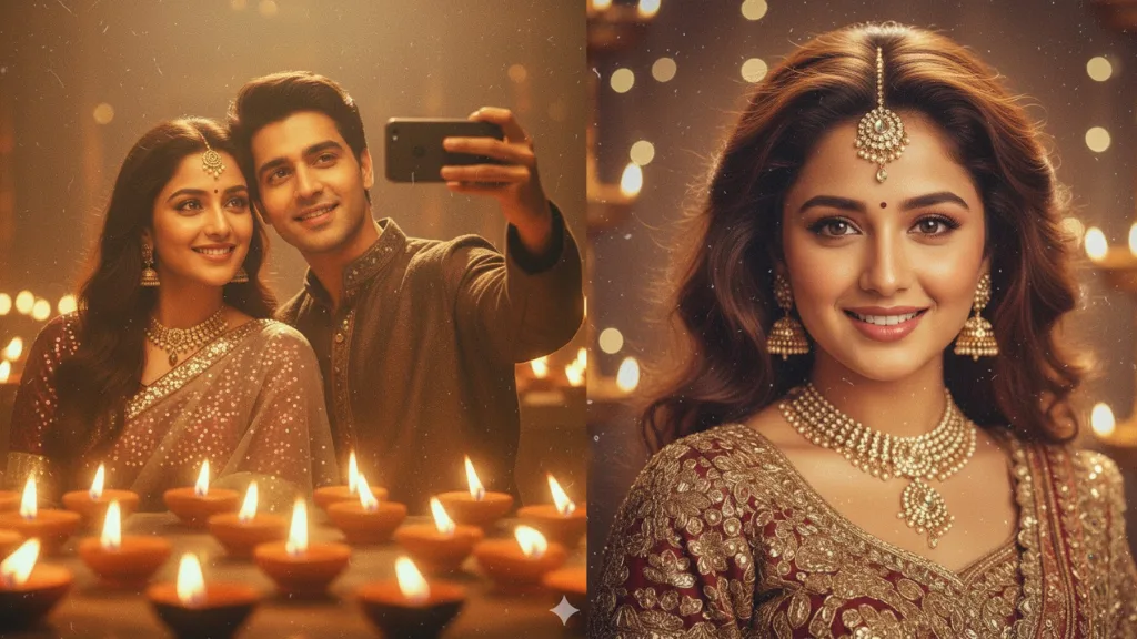 Gemini AI Prompts Turn Festival Selfies into ’90s Bollywood Portraits