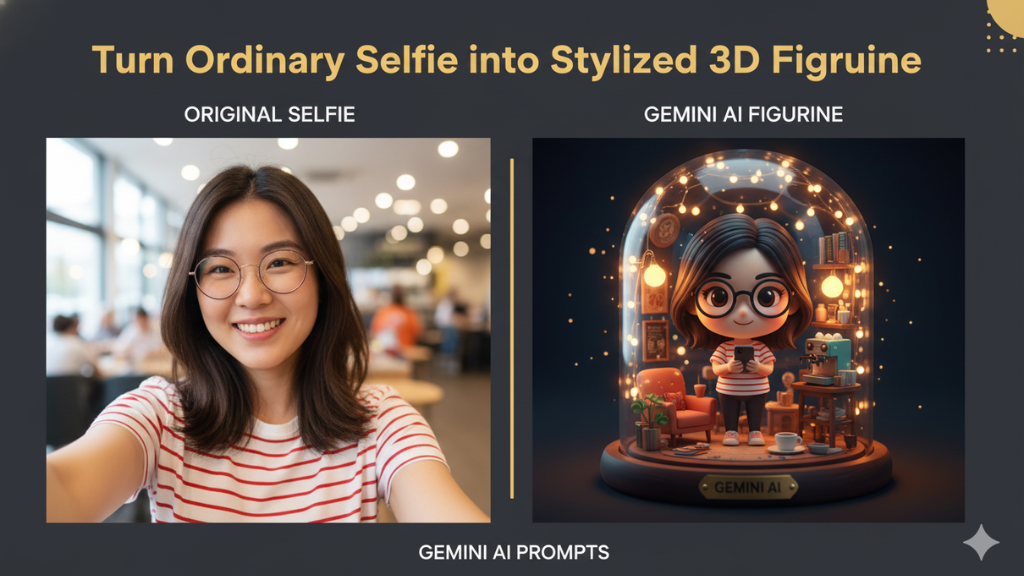 Gemini AI Prompts Turn Ordinary Selfie into Stylized 3D Figurine