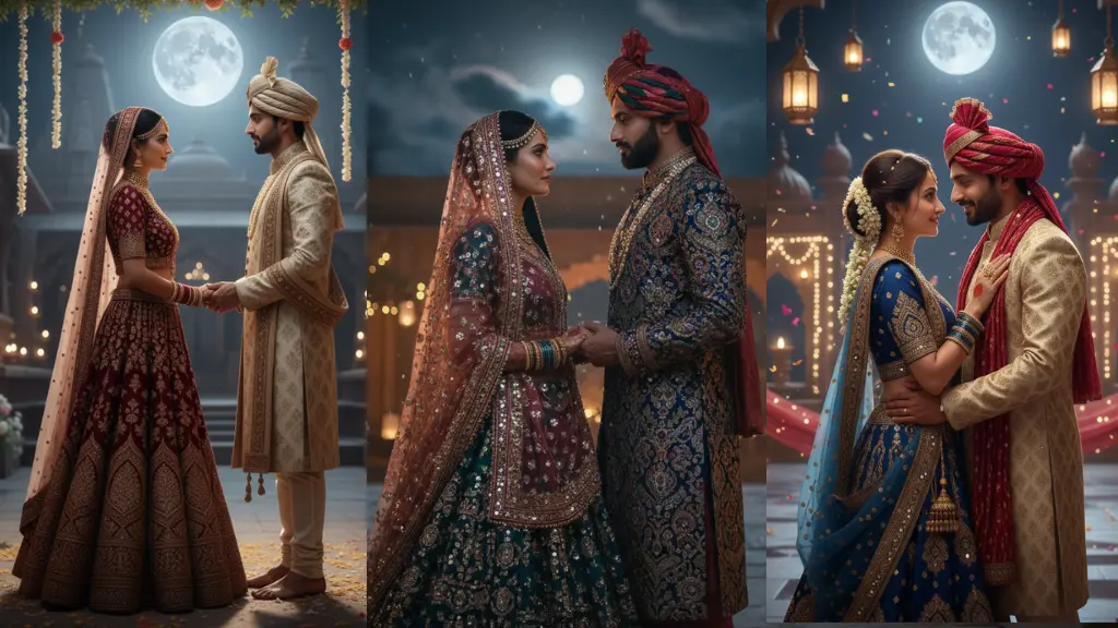 Leonardo AI Prompts for Cinematic Festival Portraits & Moonlit Vows