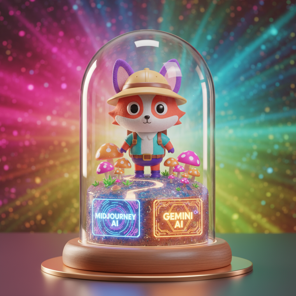 MidJourney Gemini Prompts Animate Your 3D Figurine in a Mini Scene