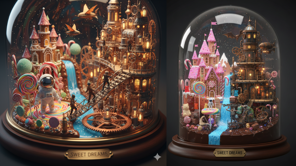MidJourney Gemini Prompts for 3D Figurine Worlds & Miniature Scenes