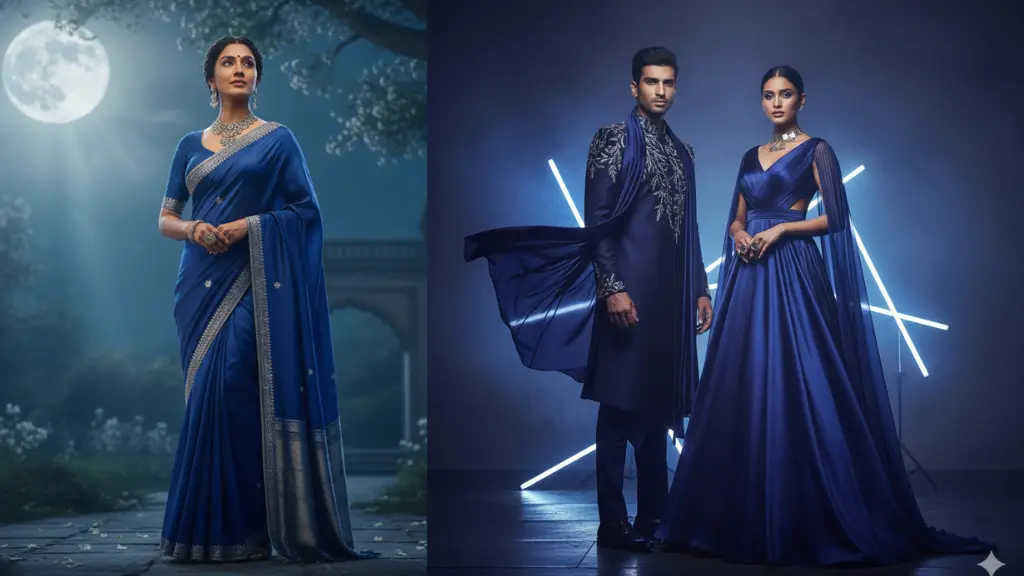 MidJourney Gemini Prompts for Ethnic Fashion in Moonlight & Night Vibes