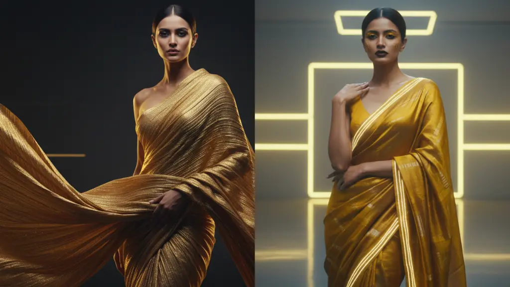 MidJourney Prompts for Fashion-Forward Nano Banana Saree Portraits