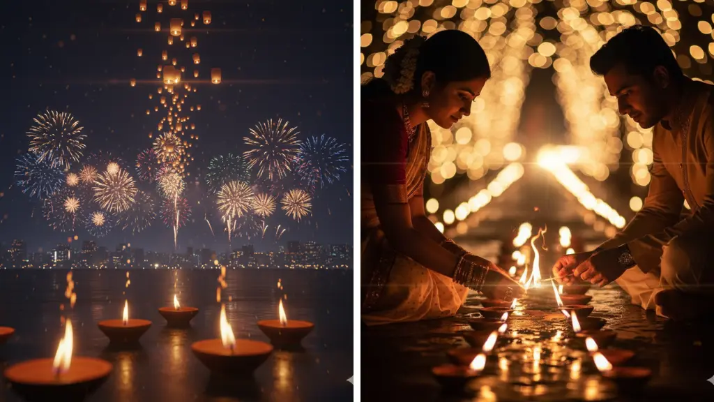 ✈️ Sora Video Prompts: Diwali Lights Timelapse & Candle Flicker Transitions